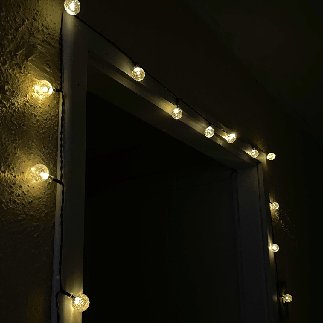 Pelotitas Solares - IP65 Luz Cálida Largo 6 m
