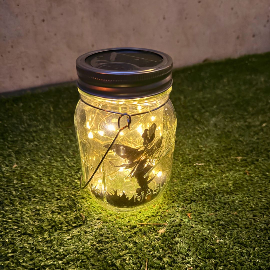 Frasco Hada Solar - Luz Cálida / IP65 / Vidrio - Disponible en Dreamy Home!
