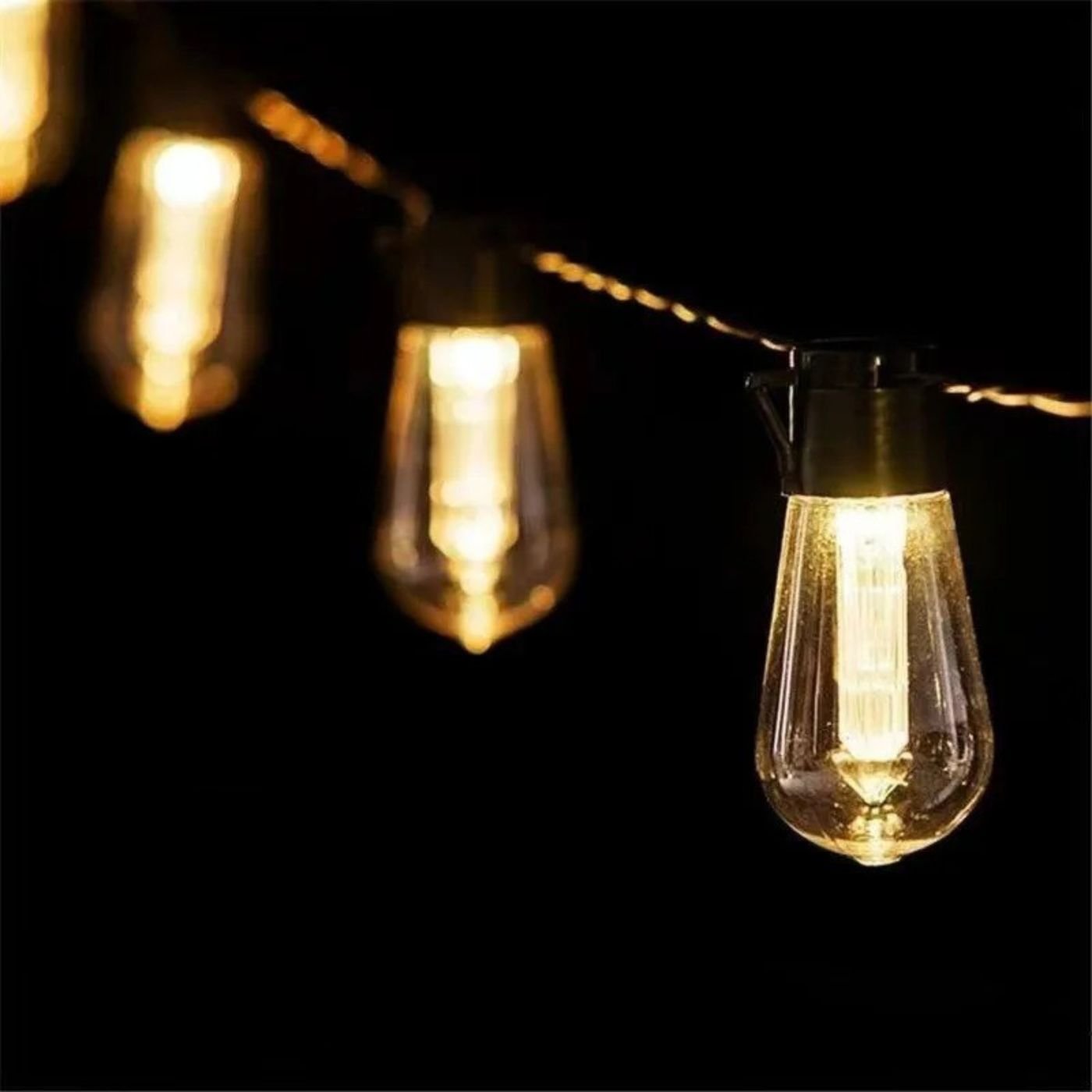 Guirnalda de Ampolletas Solar - 3 m / Luz Cálida / 20 Amp - Disponible en Dreamy Home!