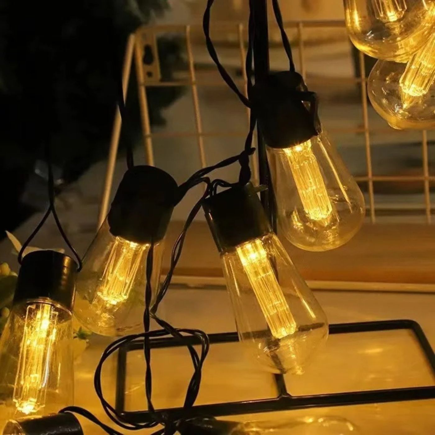 Guirnalda de Ampolletas Solar - 3 m / Luz Cálida / 20 Amp - Disponible en Dreamy Home!
