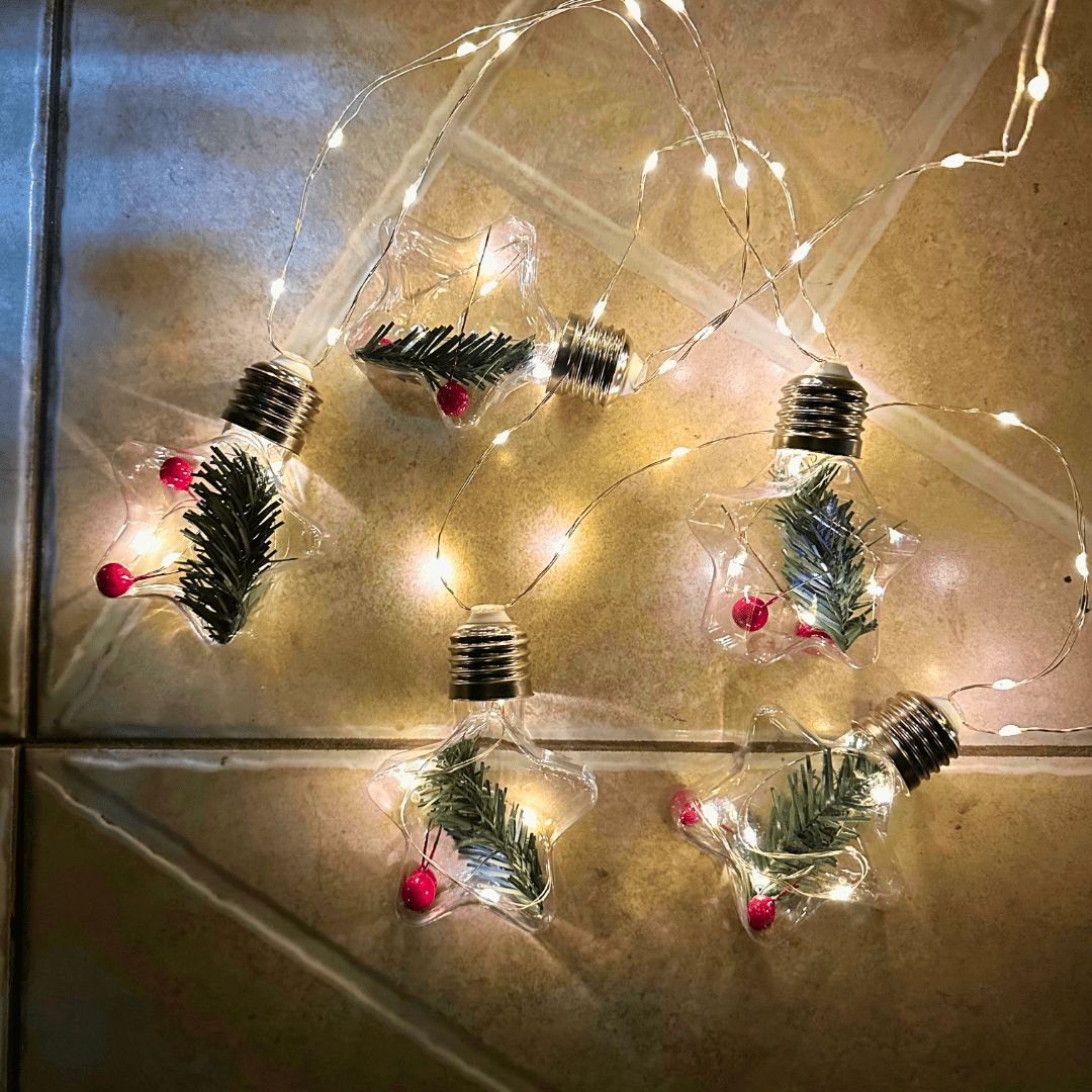 Guirnalda Estrellas Navideñas Solar - IP65 Luz Cálida Largo 5 m - Disponible en Dreamy Home!