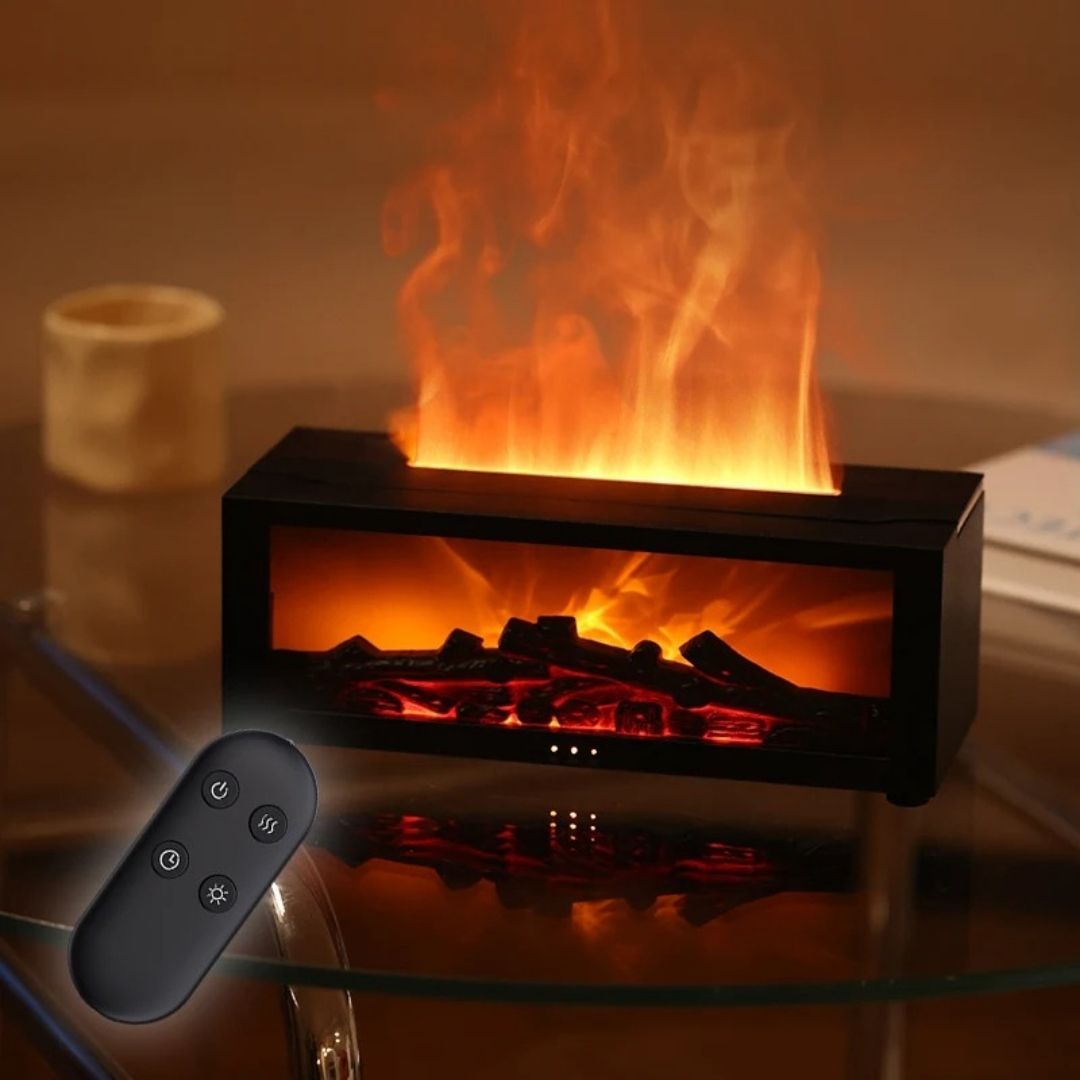 Humidificador Chimenea LED – Aroma / Temporizador / Efecto Llama - Iluminación - Disponible en Dreamy Home!