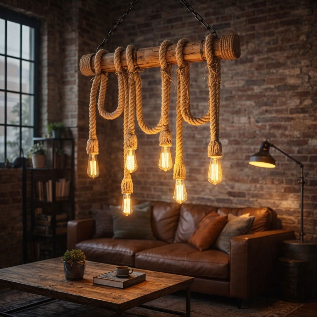 Lámpara Colgante Bambú Cadena - 1 m de Altura / Incluye Ampolleta - Disponible en Dreamy Home!