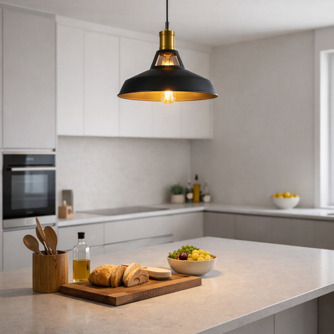 Lámpara Colgante Campana Loft - 1 m de Altura / Metal / Incluye Ampolleta - Casa y jardín - Disponible en Dreamy Home!