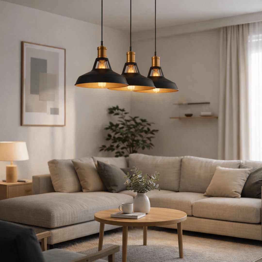 Lámpara Colgante Campana Loft - 1 m de Altura / Metal / Incluye Ampolleta - Casa y jardín - Disponible en Dreamy Home!