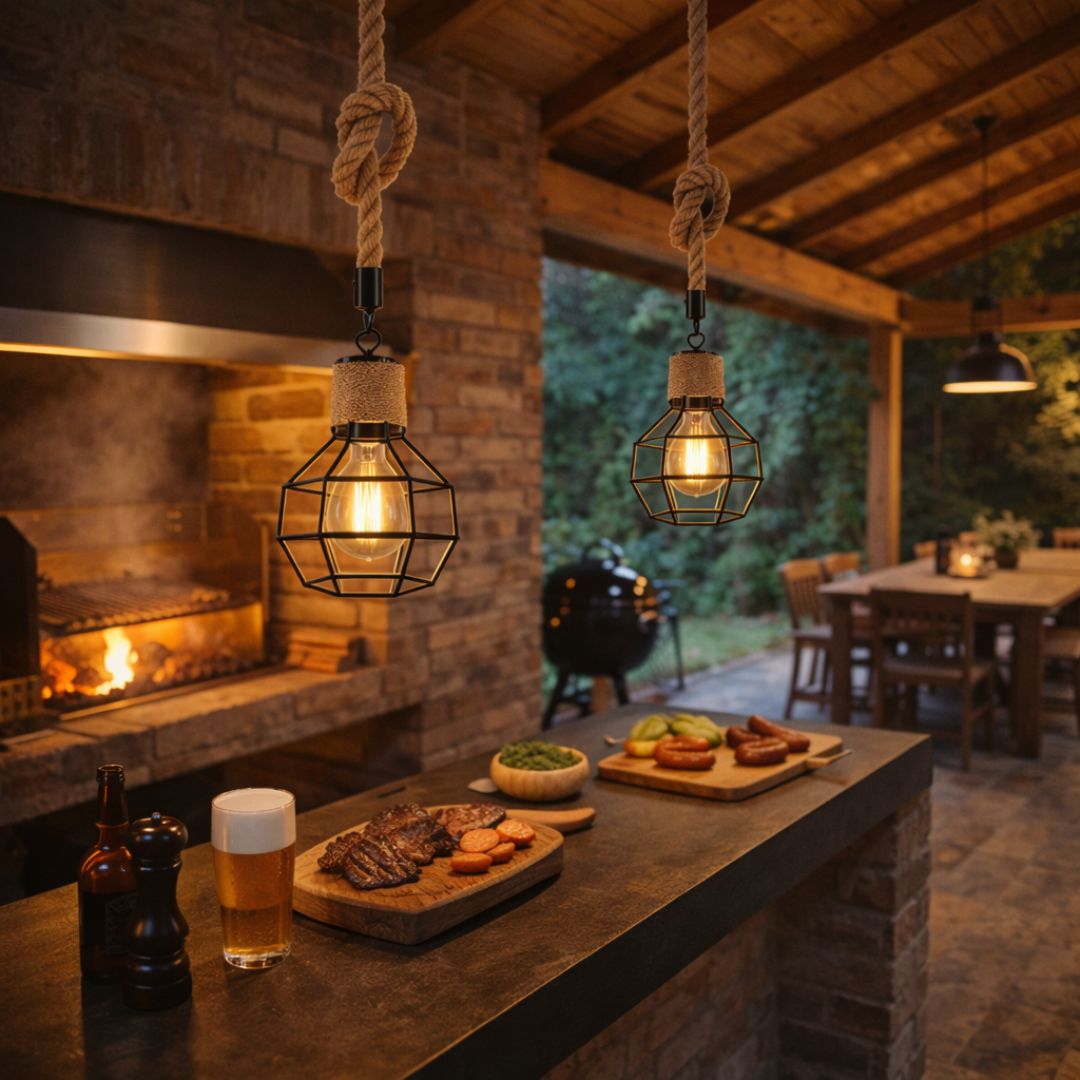 Lámpara Colgante Frideko - 1 m de Altura / Incluye Ampolleta - Casa y jardín - Disponible en Dreamy Home!