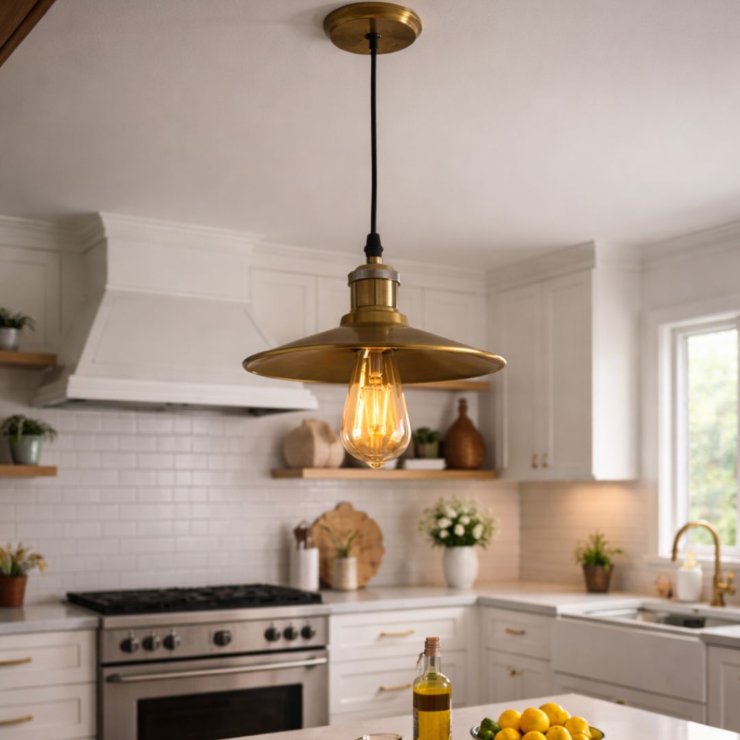 Lámpara Colgante Gold - 1 m de Altura / Metal / Incluye Ampolleta - Casa y jardín - Disponible en Dreamy Home!