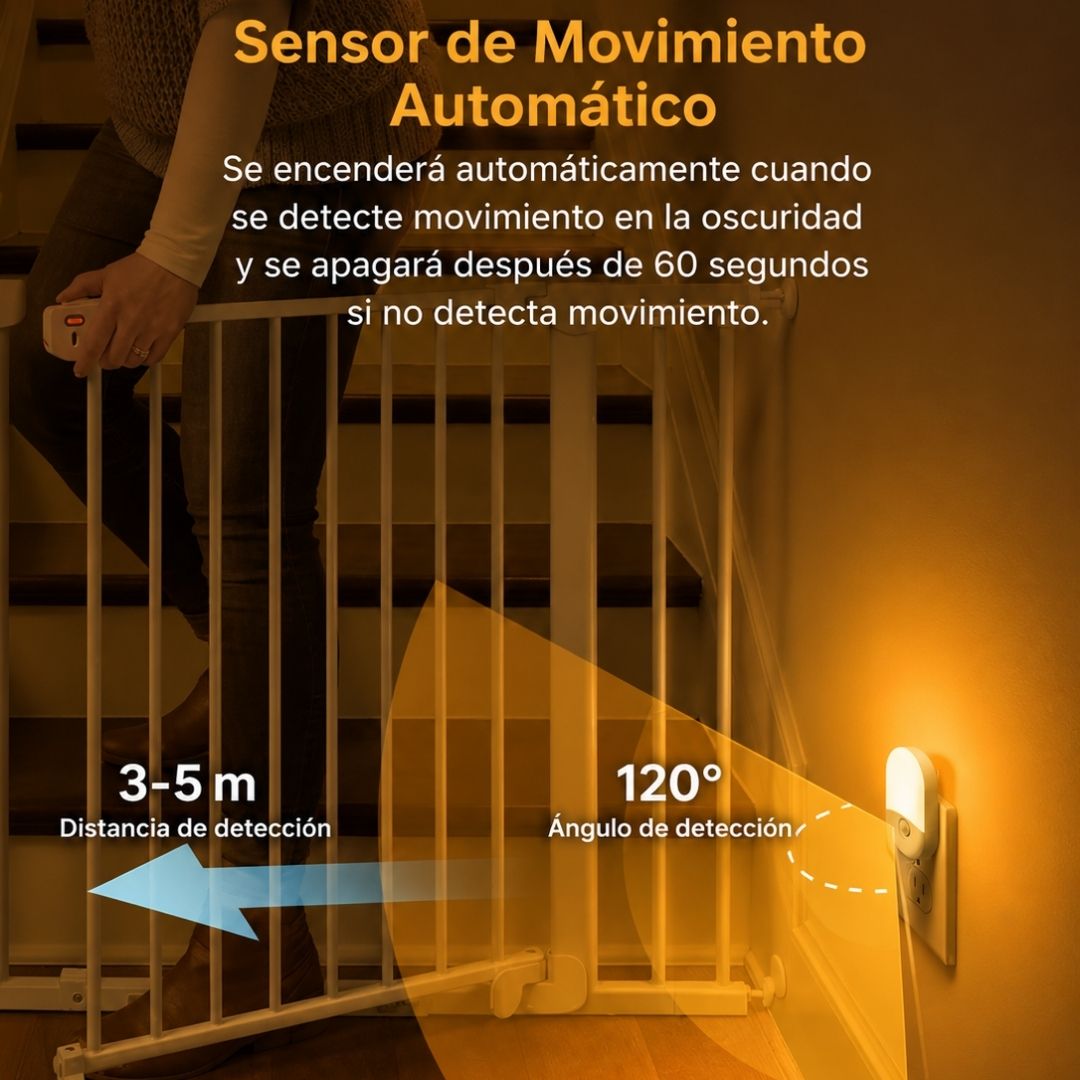 Lámpara de Enchufe Led con Sensor - 2 Un / Luz Cálida - Iluminación - Disponible en Dreamy Home!