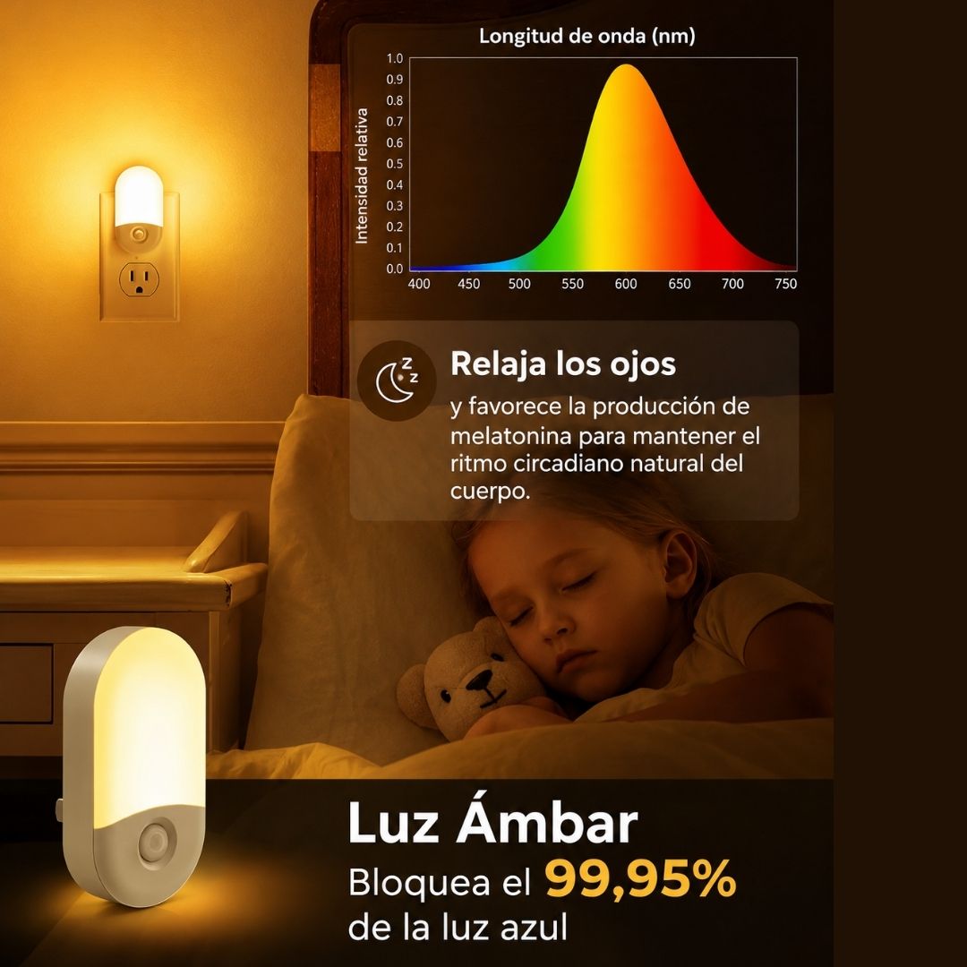 Lámpara de Enchufe Led con Sensor - 2 Un / Luz Cálida - Iluminación - Disponible en Dreamy Home!