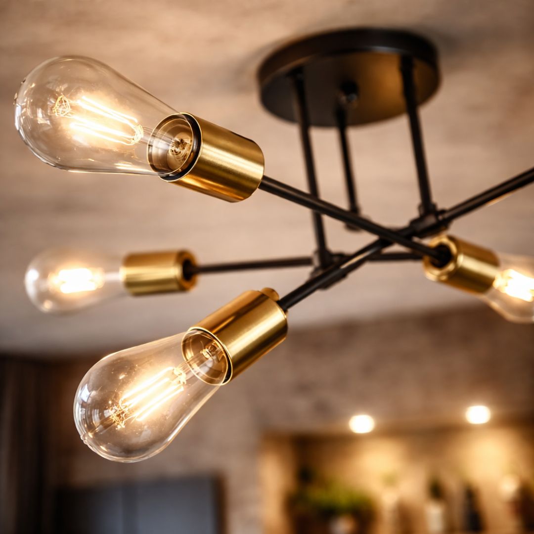 Lámpara de Techo Orion Luxe – 6 Luces / Metal / Incluye Ampolletas - Casa y jardín - Disponible en Dreamy Home!
