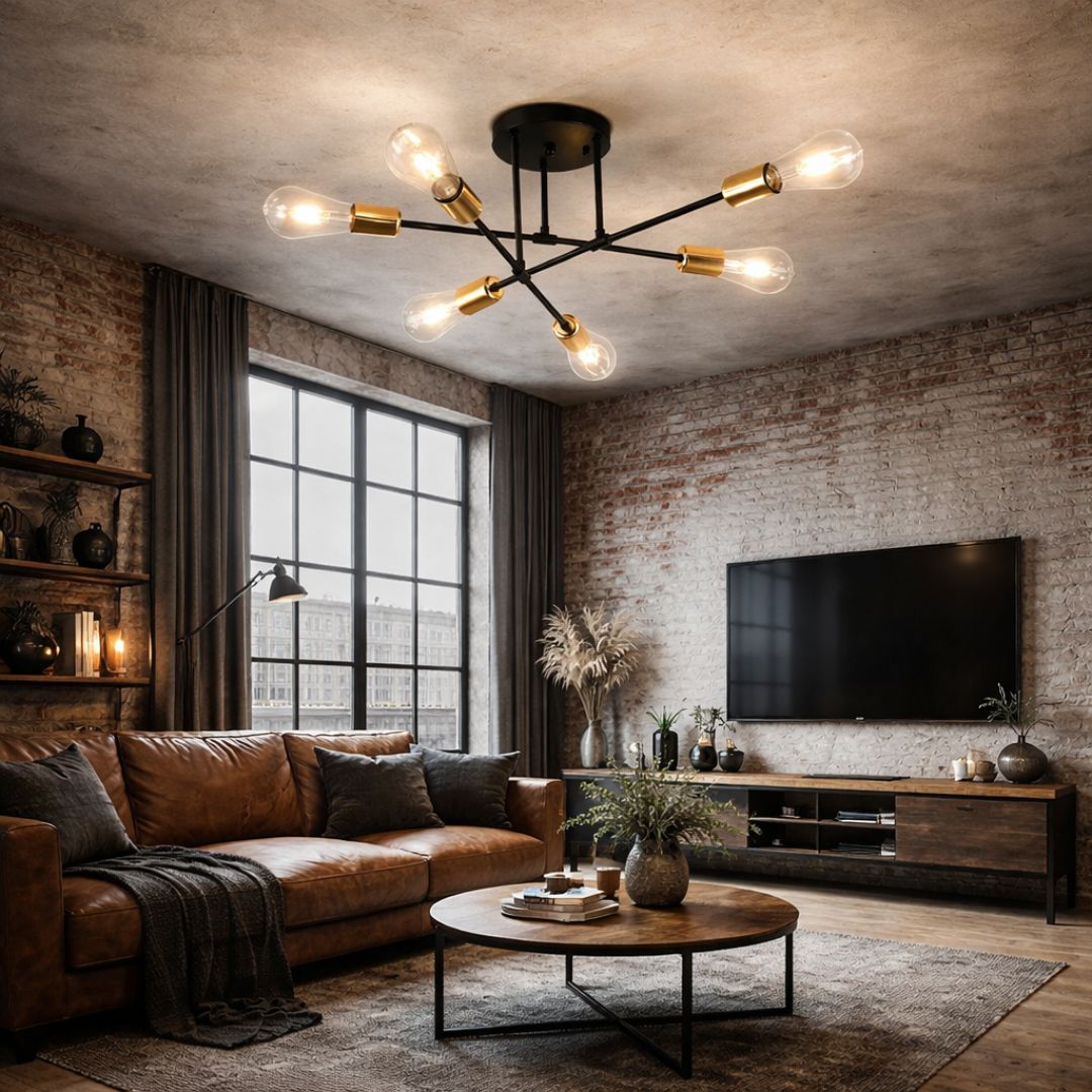 Lámpara de Techo Orion Luxe – 6 Luces / Metal / Incluye Ampolletas - Casa y jardín - Disponible en Dreamy Home!