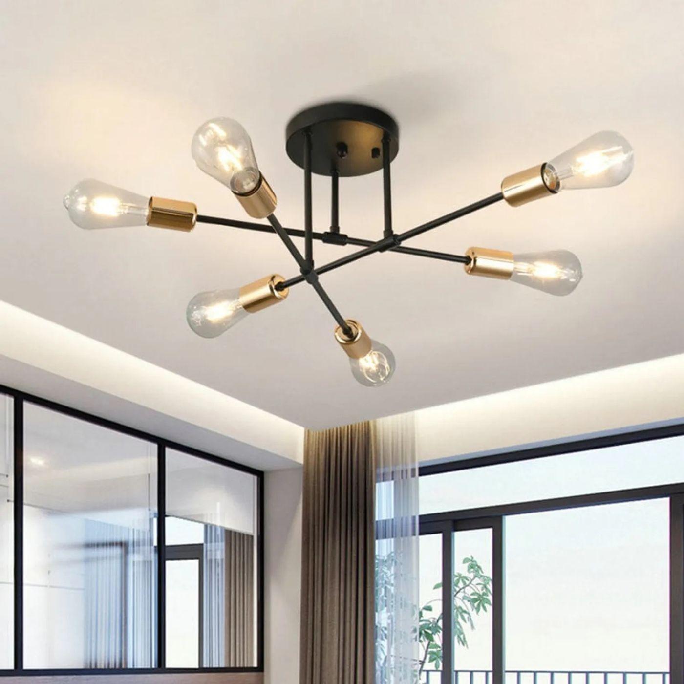 Lámpara de Techo Orion Luxe – 6 Luces / Metal / Incluye Ampolletas - Casa y jardín - Disponible en Dreamy Home!