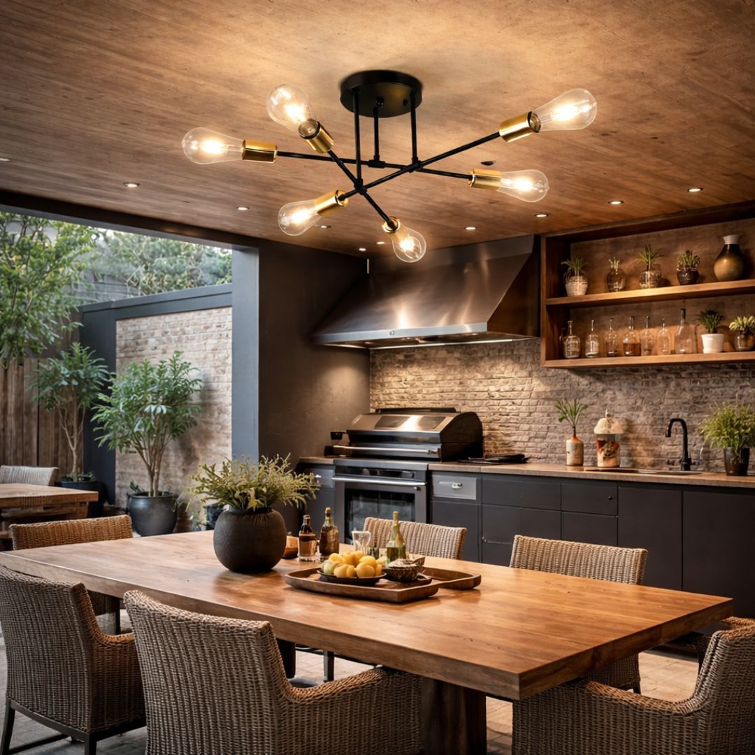 Lámpara de Techo Orion Luxe – 6 Luces / Metal / Incluye Ampolletas - Casa y jardín - Disponible en Dreamy Home!