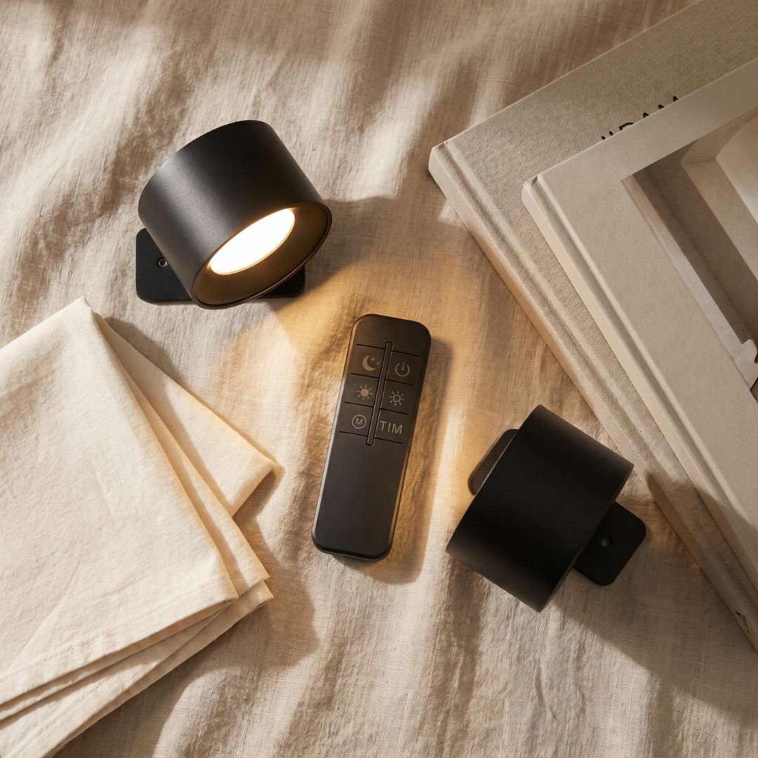Lámparas de Velador Bidireccional 360° - 2 Unidades / USB / Control Remoto - Disponible en Dreamy Home!