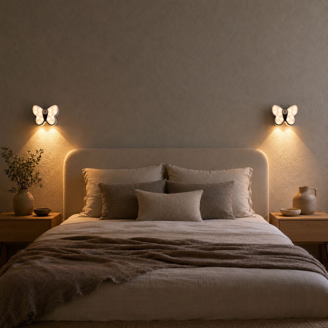 Luz Mariposa Recargable - Sensor de Movimiento / Cálido / USB-C - Luces nocturnas e iluminación ambiente - Disponible en Dreamy Home!
