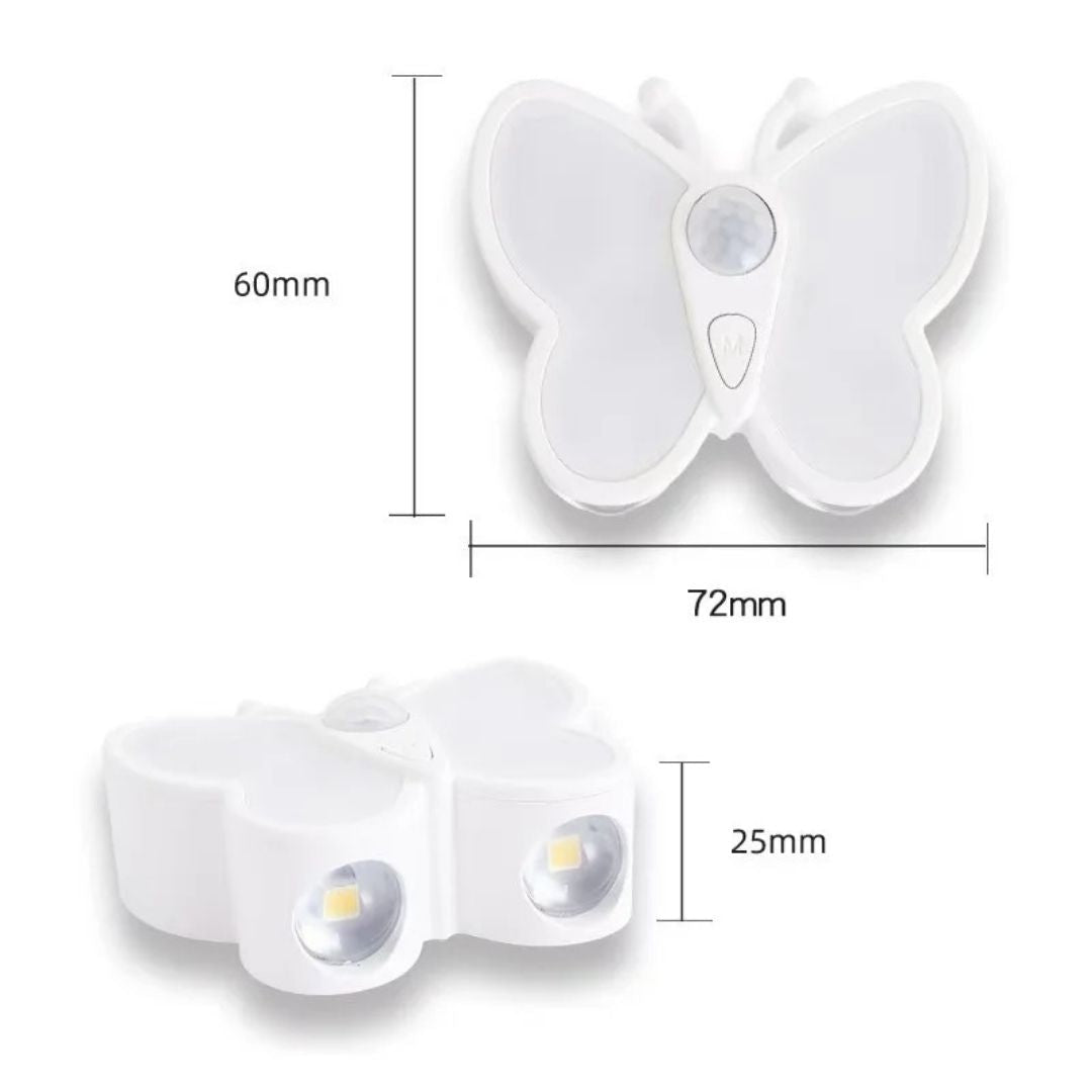Luz Mariposa Recargable - Sensor de Movimiento / Cálido / USB-C - Luces nocturnas e iluminación ambiente - Disponible en Dreamy Home!