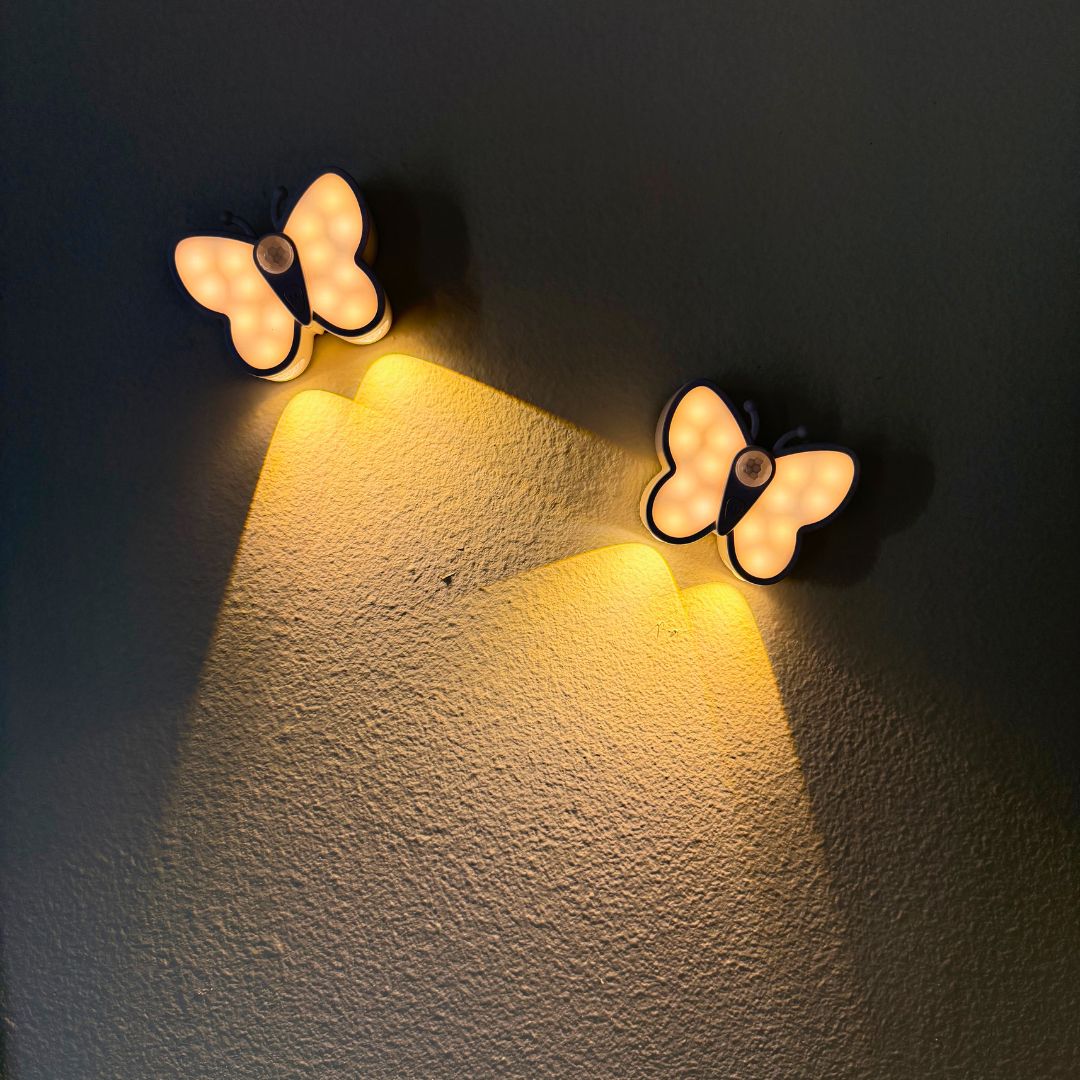 Luz Mariposa Recargable - Sensor de Movimiento / Cálido / USB-C - Luces nocturnas e iluminación ambiente - Disponible en Dreamy Home!