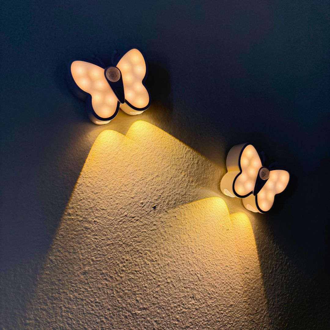 Luz Mariposa Recargable - Sensor de Movimiento / Cálido / USB-C - Luces nocturnas e iluminación ambiente - Disponible en Dreamy Home!