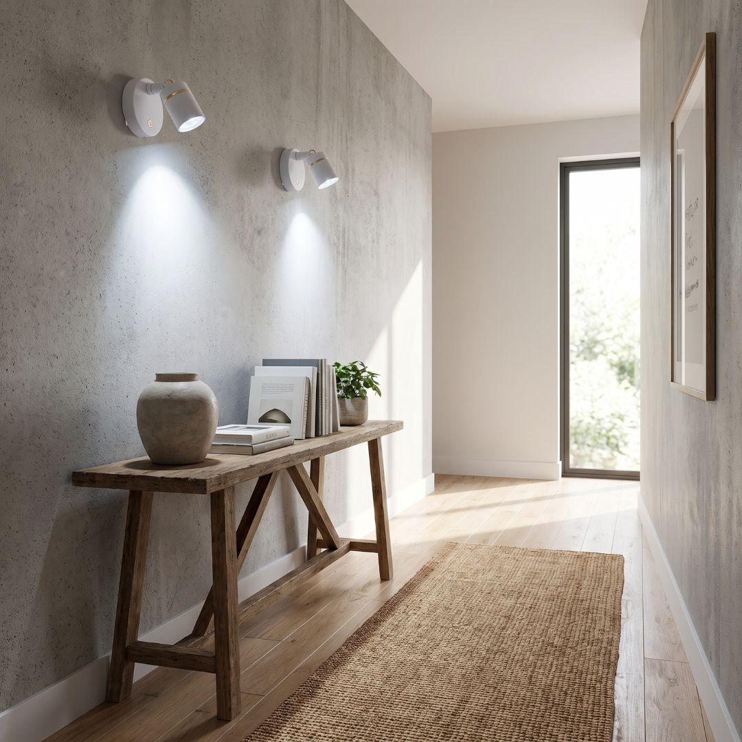 Pack 2 Focos LED Inalámbricos Orientables - 3 Pilas AA /Luz Blanca y Multicolor - Luces nocturnas e iluminación ambiente - Disponible en Dreamy Home!