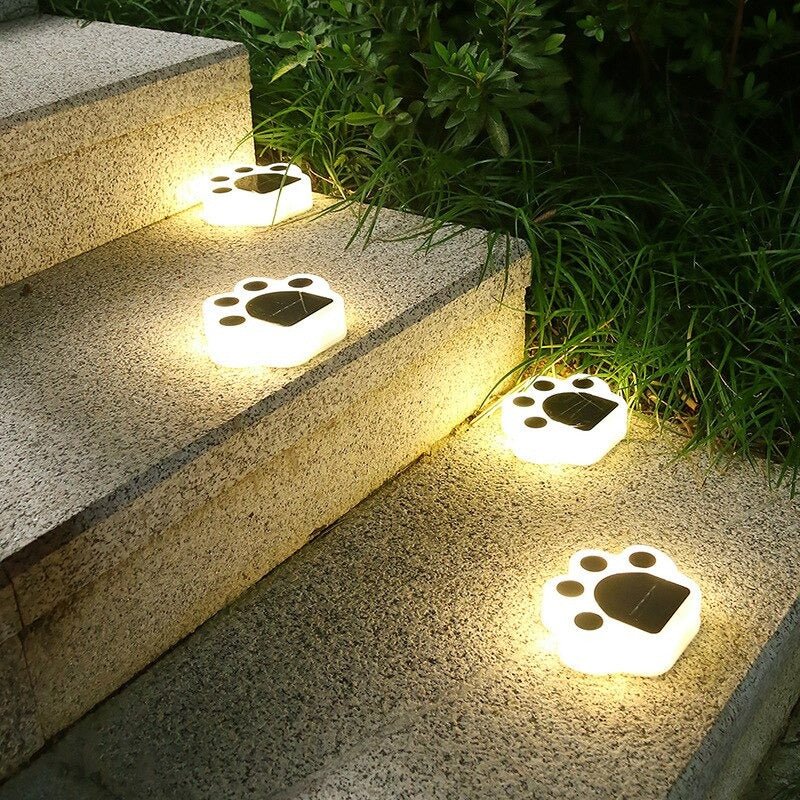 Patita Perro Solar - 4 Unidades Luz Cálida IP65 - Dreamy Home