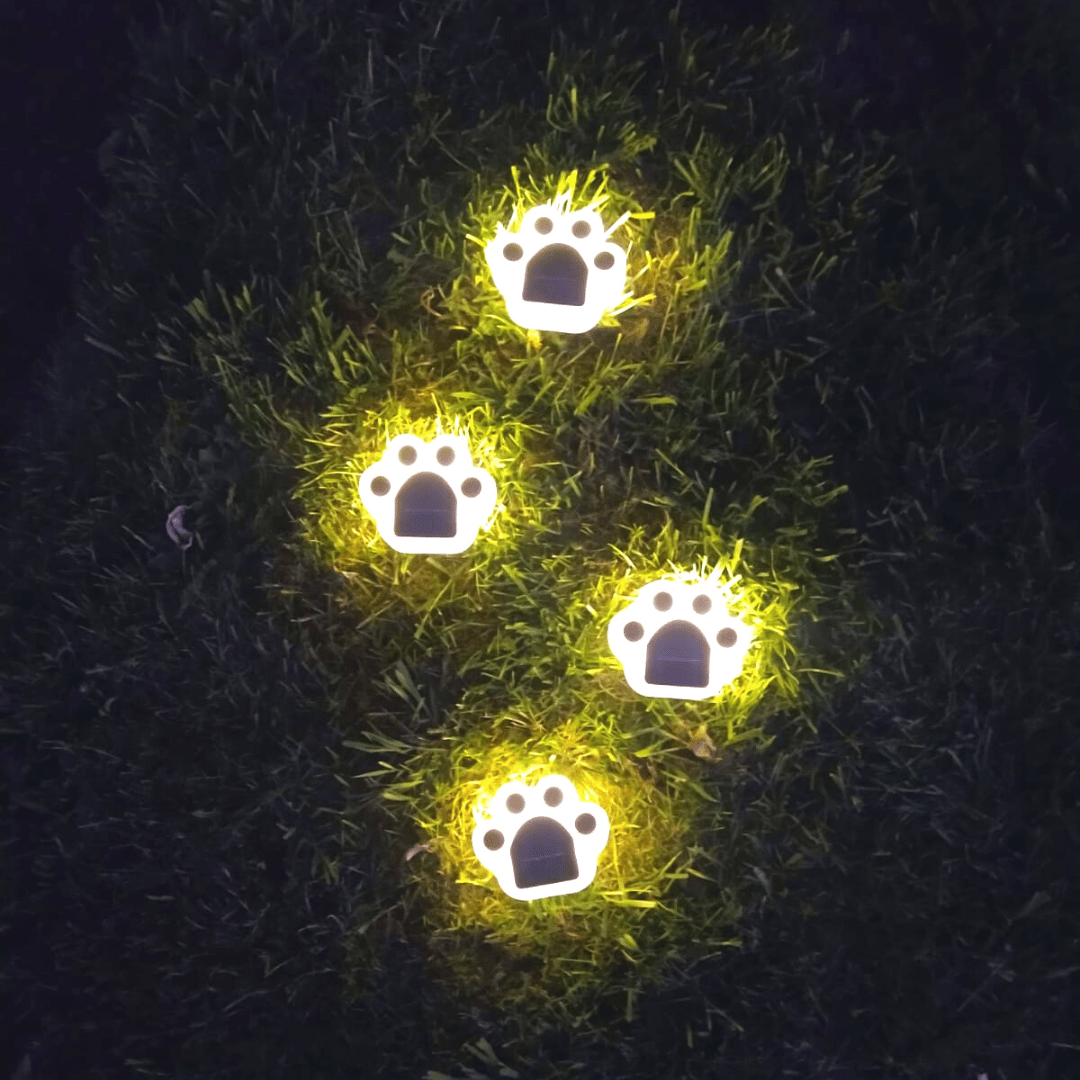 Patita Perro Solar - 4 Unidades Luz Cálida IP65 - Dreamy Home