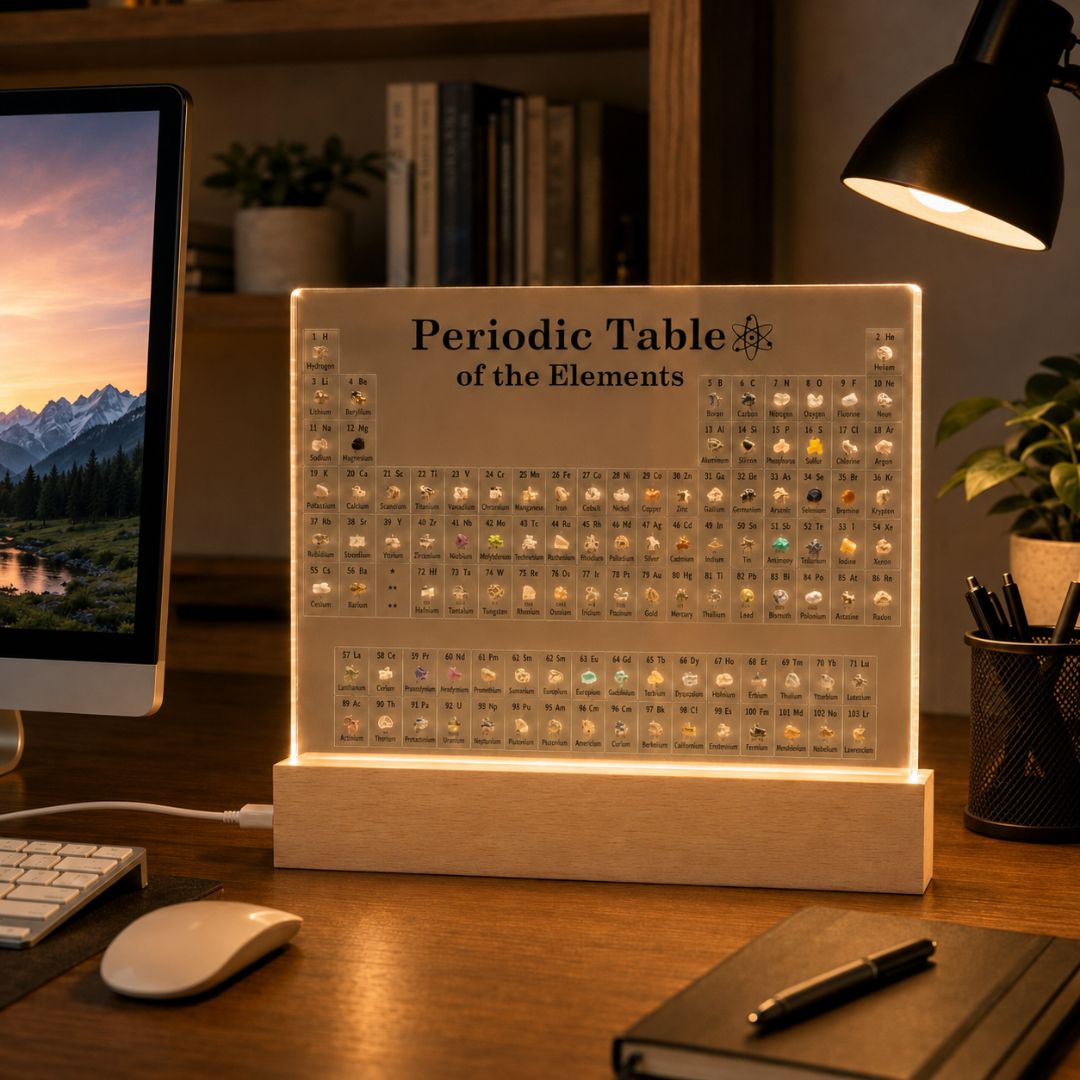 Tabla Periódica Iluminada - Luz Cálida / USB-C - Disponible en Dreamy Home!