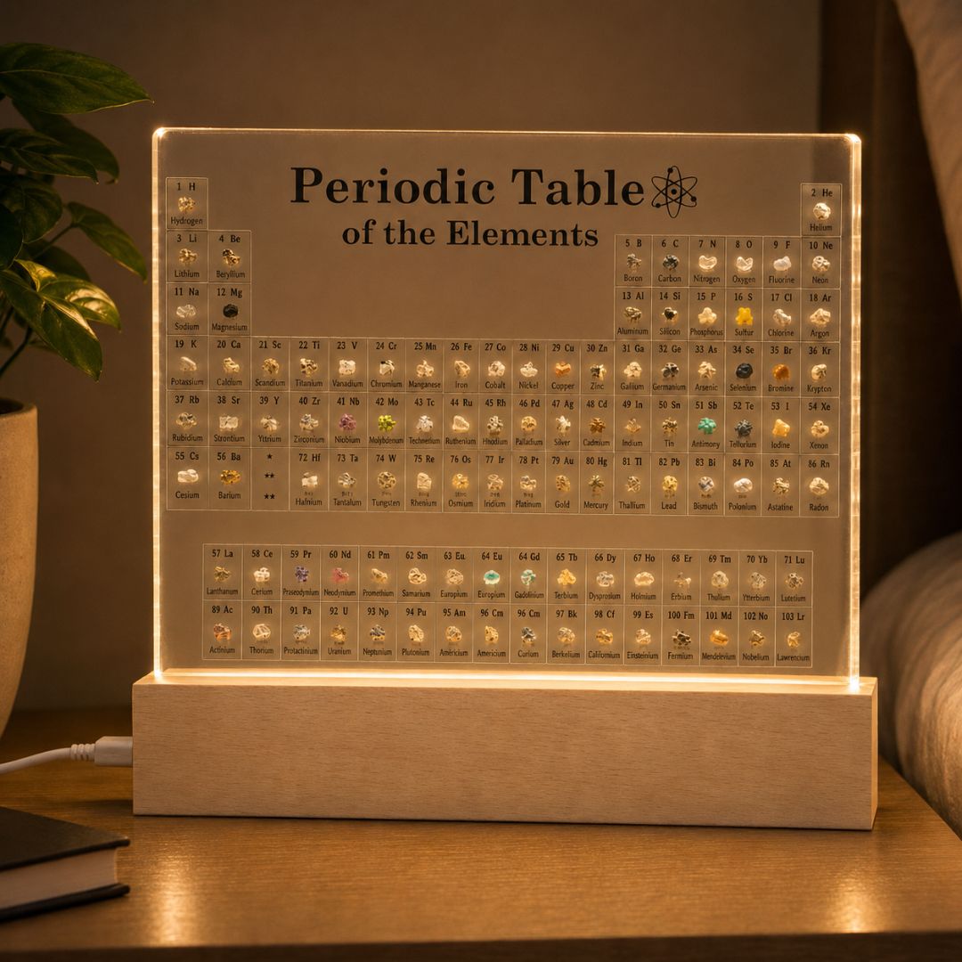 Tabla Periódica Iluminada - Luz Cálida / USB-C - Disponible en Dreamy Home!