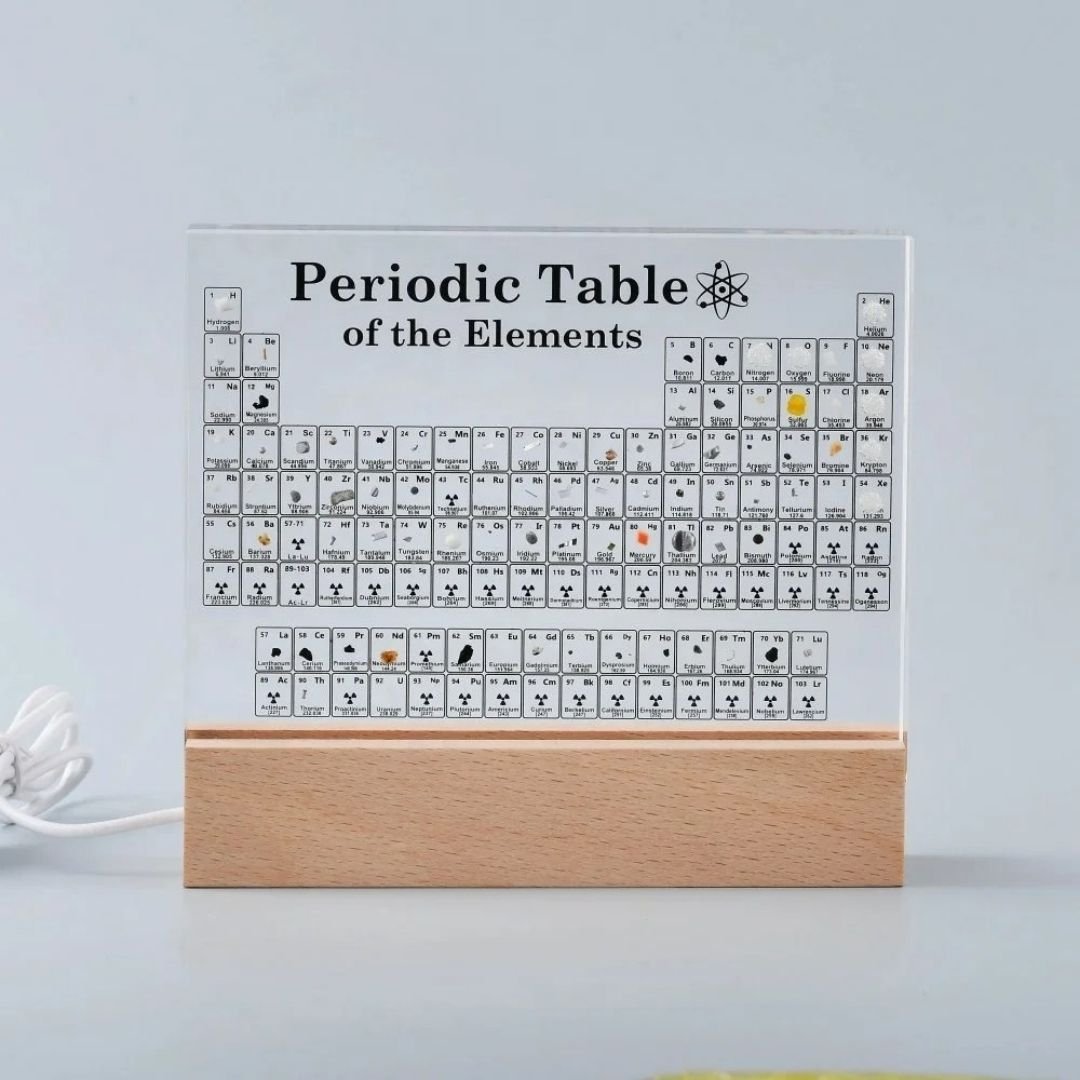 Tabla Periódica Iluminada - Luz Cálida / USB - Disponible en Dreamy Home!