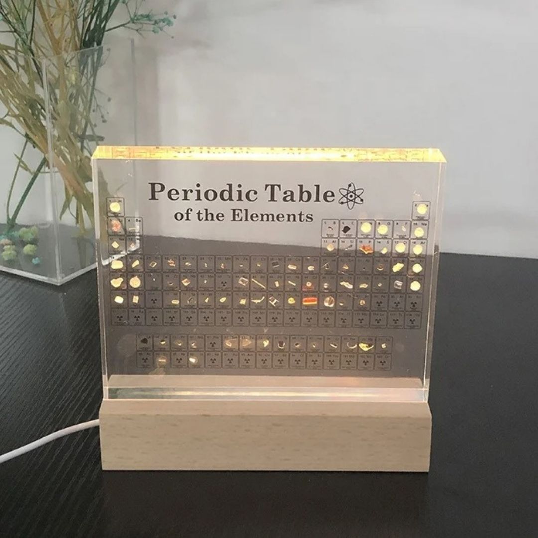 Tabla Periódica Iluminada - Luz Cálida / USB - Disponible en Dreamy Home!