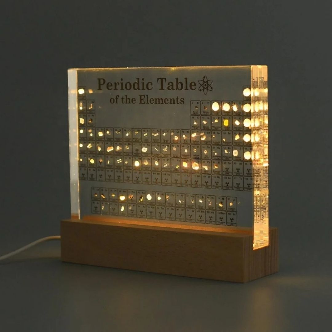 Tabla Periódica Iluminada - Luz Cálida / USB - Disponible en Dreamy Home!