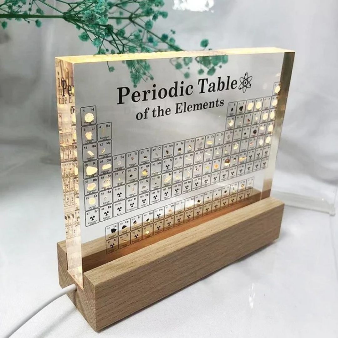 Tabla Periódica Iluminada - Luz Cálida / USB - Disponible en Dreamy Home!