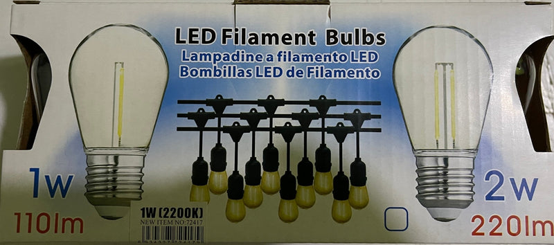 Ampolletas 2W - 10 Unidades Luz Cálida a Prueba de Agua Acrílicas-Dreamy Home