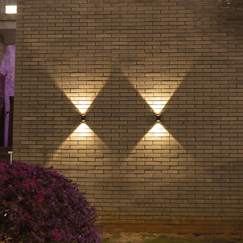 Apliqué Curvo Solar - 1 unidad IP65 Luz Cálida/Fría-Dreamy Home