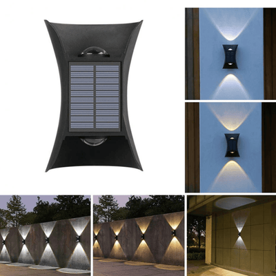 Apliqué Curvo Solar - 1 unidad IP65 Luz Cálida/Fría-Dreamy Home
