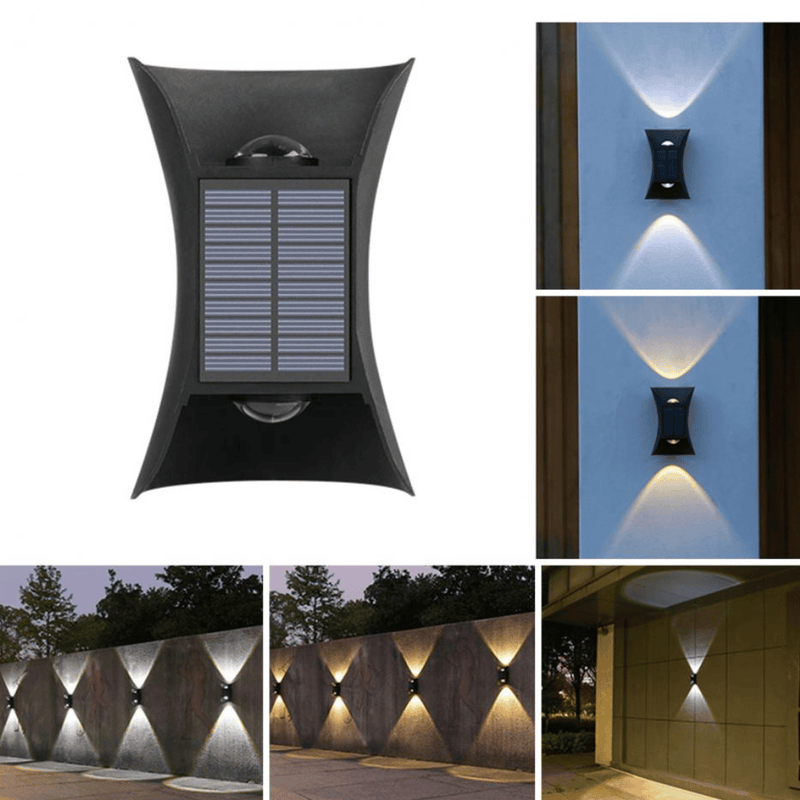Apliqué Curvo Solar - 1 unidad IP65 Luz Cálida/Fría-Dreamy Home