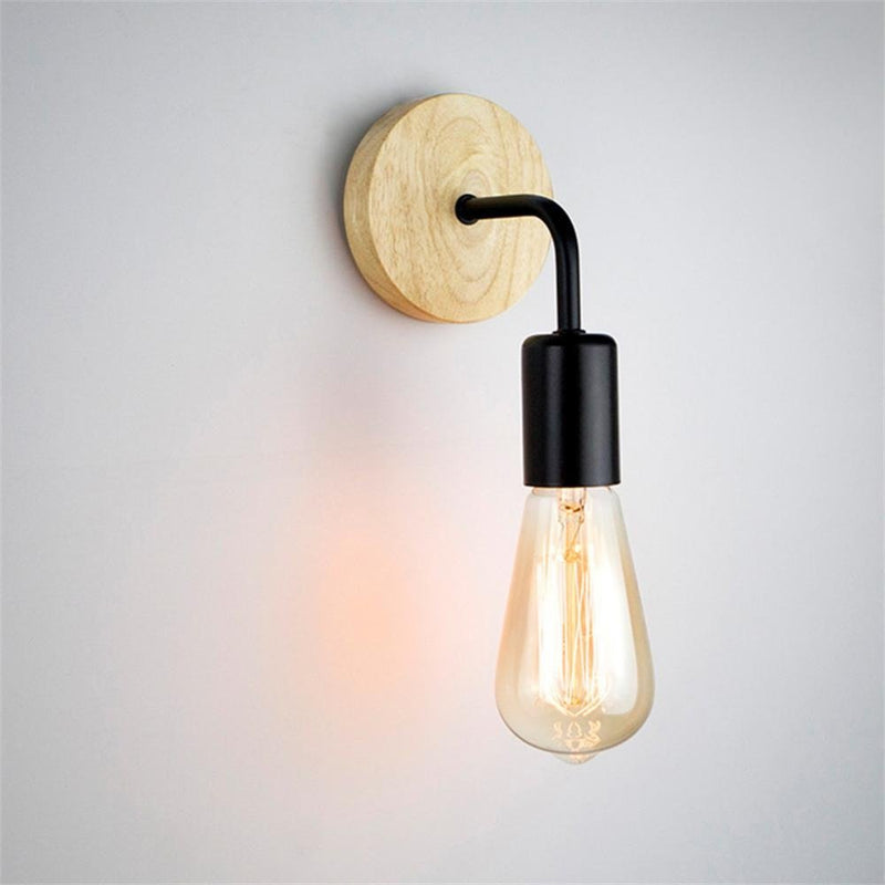Apliqué Lámpara Madera - 220V Incluye Ampolleta 6W Cálida-Dreamy Home
