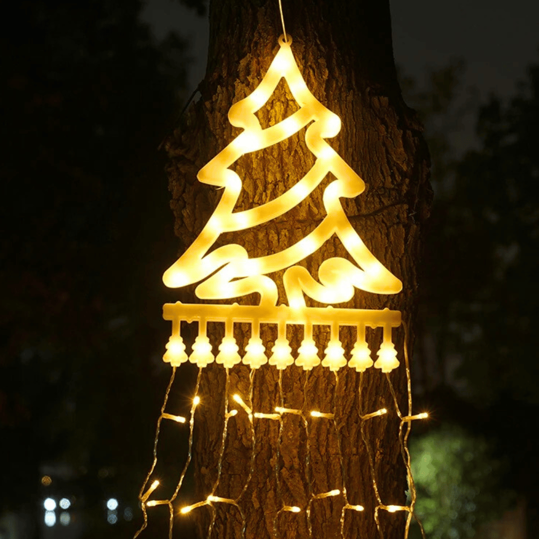 Árbol Cascada Navidad Solar - 3 m Luz Cálida/Multicolor 300 Leds - Disponible en Dreamy Home!