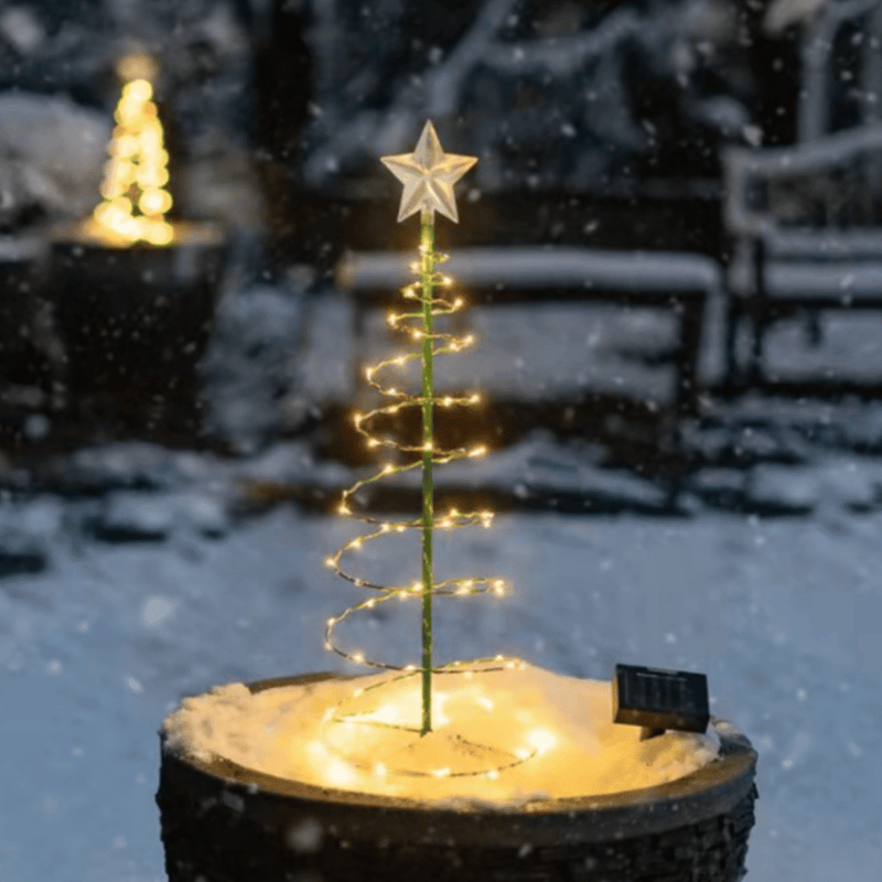 Árbol de Navidad Solar - 1 Unidad IP65 Luz Cálida-Dreamy Home