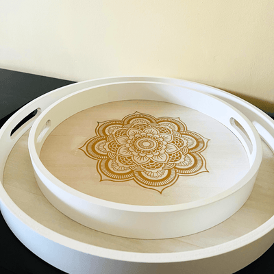 Bandeja Decorativa Mandala - Diseño Redondo-Dreamy Home