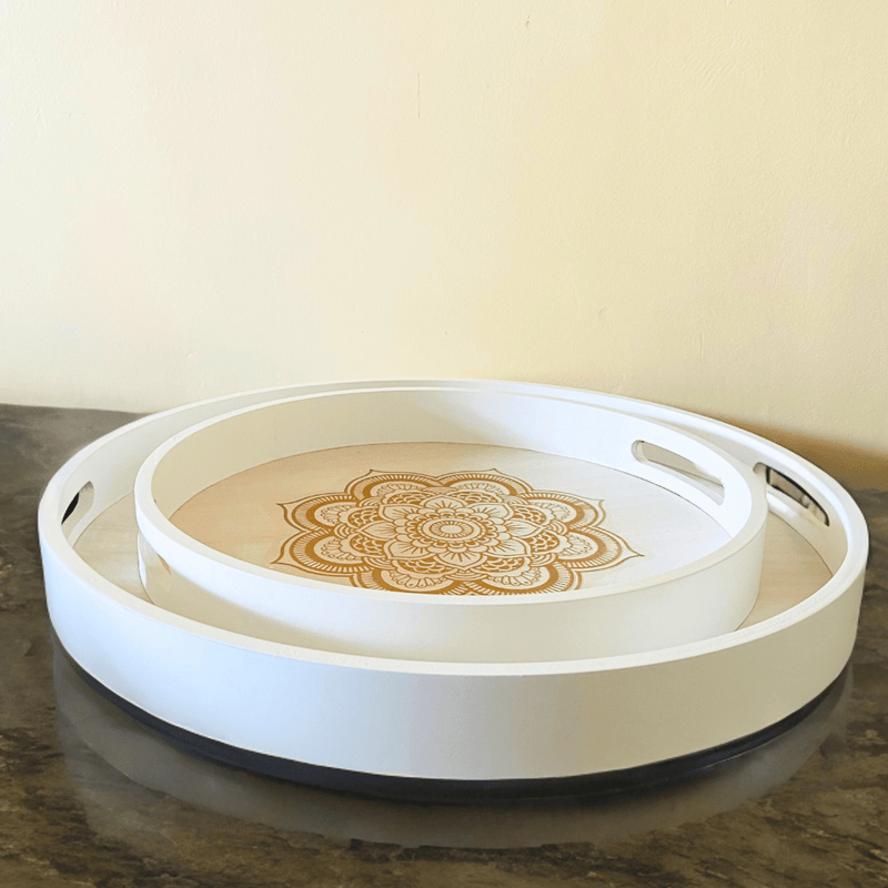 Bandeja Decorativa Mandala - Diseño Redondo-Dreamy Home