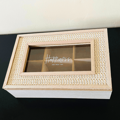 Caja de Té Detalles Trenzados - Grande/Pequeña-Dreamy Home