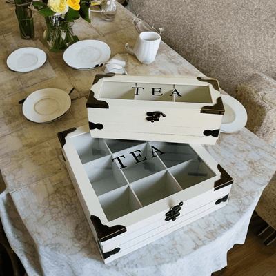 Caja de Té Vintage - Grande/Pequeña-Dreamy Home