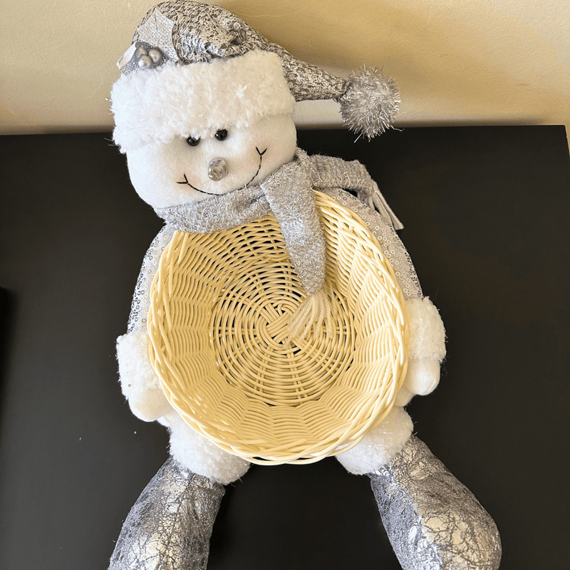 Canasto Silver Navideño - Mono de Nieve-Dreamy Home