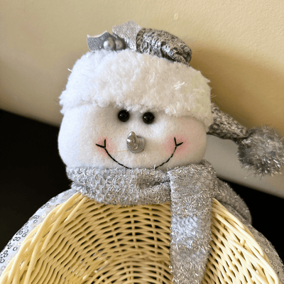Canasto Silver Navideño - Mono de Nieve-Dreamy Home