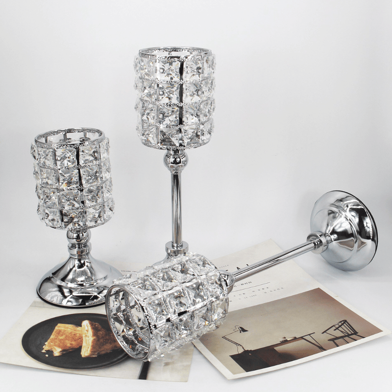 Candelabro Silver Cristal - 1 Unidad-Dreamy Home