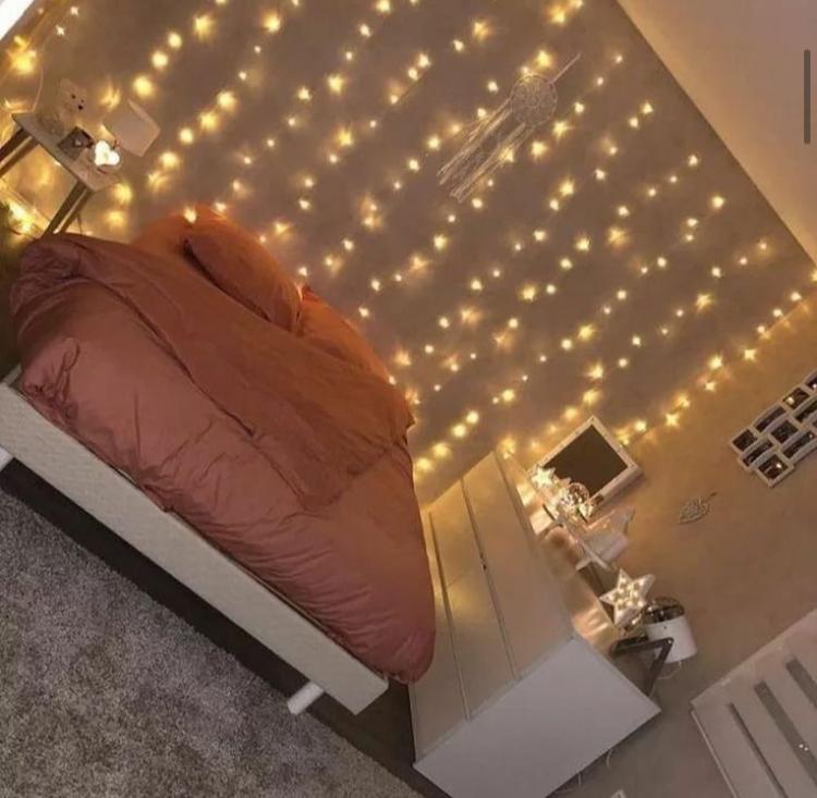 Cascada de Luces Hada - Cálidas 3x3 m 300 Leds USB Incluye Adaptador Enchufe-Dreamy Home