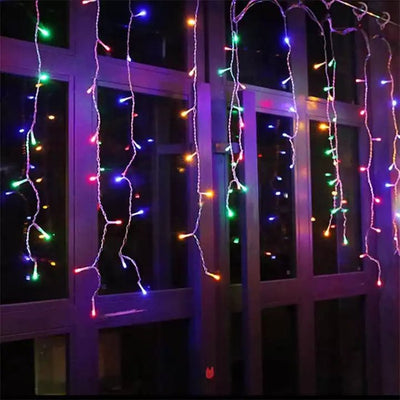Cascada de Luces Solar - 4 m Luz Cálida/Fría/Multicolor-Dreamy Home