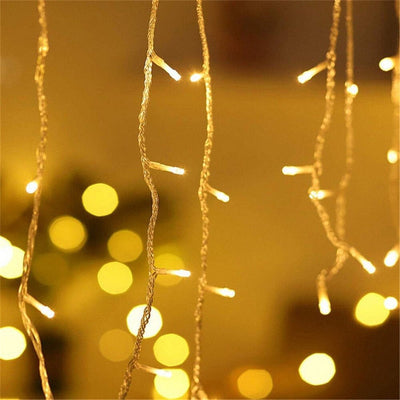 Cascada de Luces Solar - 4 m Luz Cálida/Fría/Multicolor-Dreamy Home