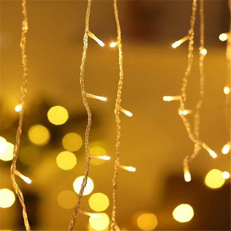 Cascada de Luces Solar - 4 m Luz Cálida/Fría/Multicolor-Dreamy Home