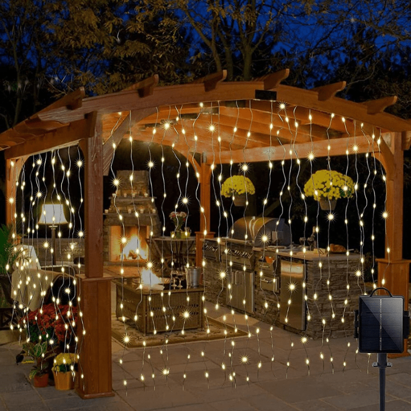 Cascada Hada Solar - Luz Cálida/Fría IP65 3x3 m-Dreamy Home